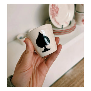 Anna + Nina - Ace of Spades Espresso Cup | Black