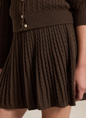 Ralph Lauren - Logo vest and skirt set | Brown