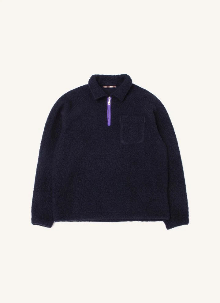 Edmmond Studios - Extraordinary Half-Zip Sweater | Dark Blue