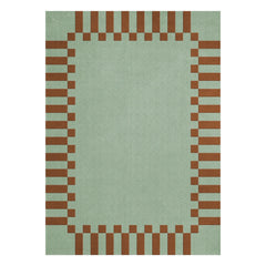 Layered - Wool Rug Teklan Frame, Tekla Evelina Severin | Pistachio
