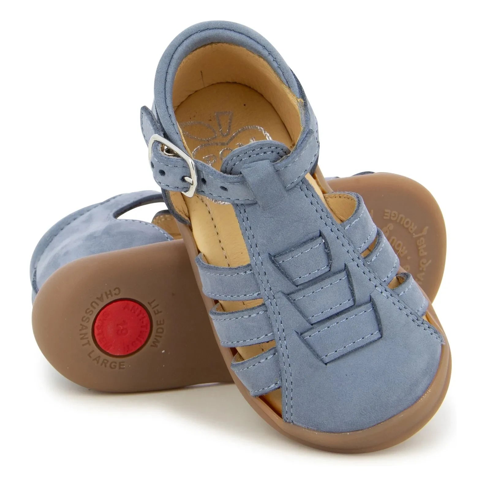 Pom d'Api - Flex Up Achilles Sandals | Gray Blue