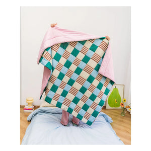 Tarta Gelatina - Playground reversible blanket | Green