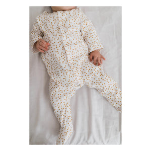 Rose in April - Amalia Jersey Mini Kalp Patikli Pijama | Hardal