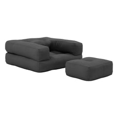 Karup Design - Children's Cube Pouf | Dark Gray