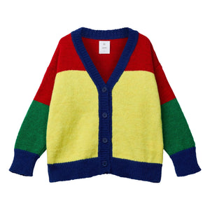 Wynken - Lively Lento Wool Cardigan | Red