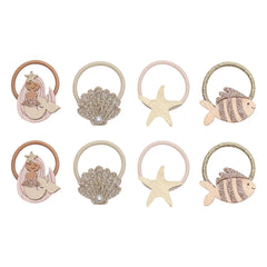 Mimi & Lula - 8-Piece Mini Mermaid Hair Clip Set | Gold