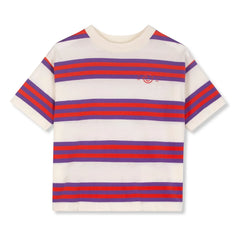 Wynken - Striped Organic Cotton T-Shirt | Purple