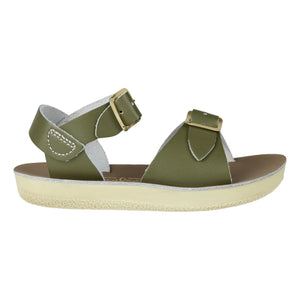 Salt-Water - Surfer Waterproof Leather Sandals | Haki