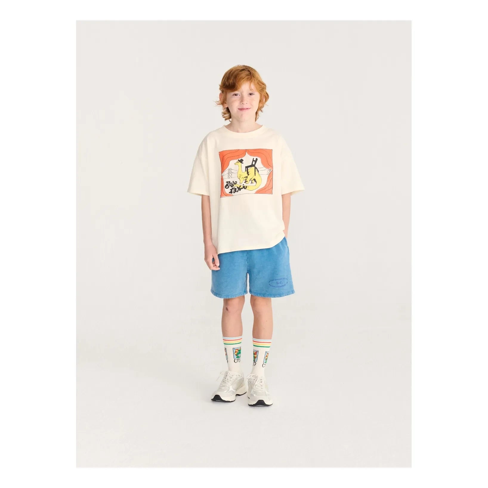 Bobo Choses - Bobo Taxi organic cotton t-shirt | Ecru