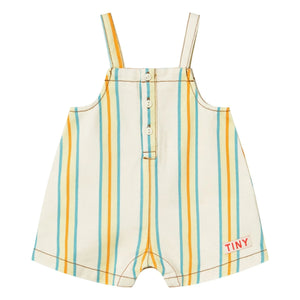 Tinycottons - Striped Short Jumpsuit | Yellow
