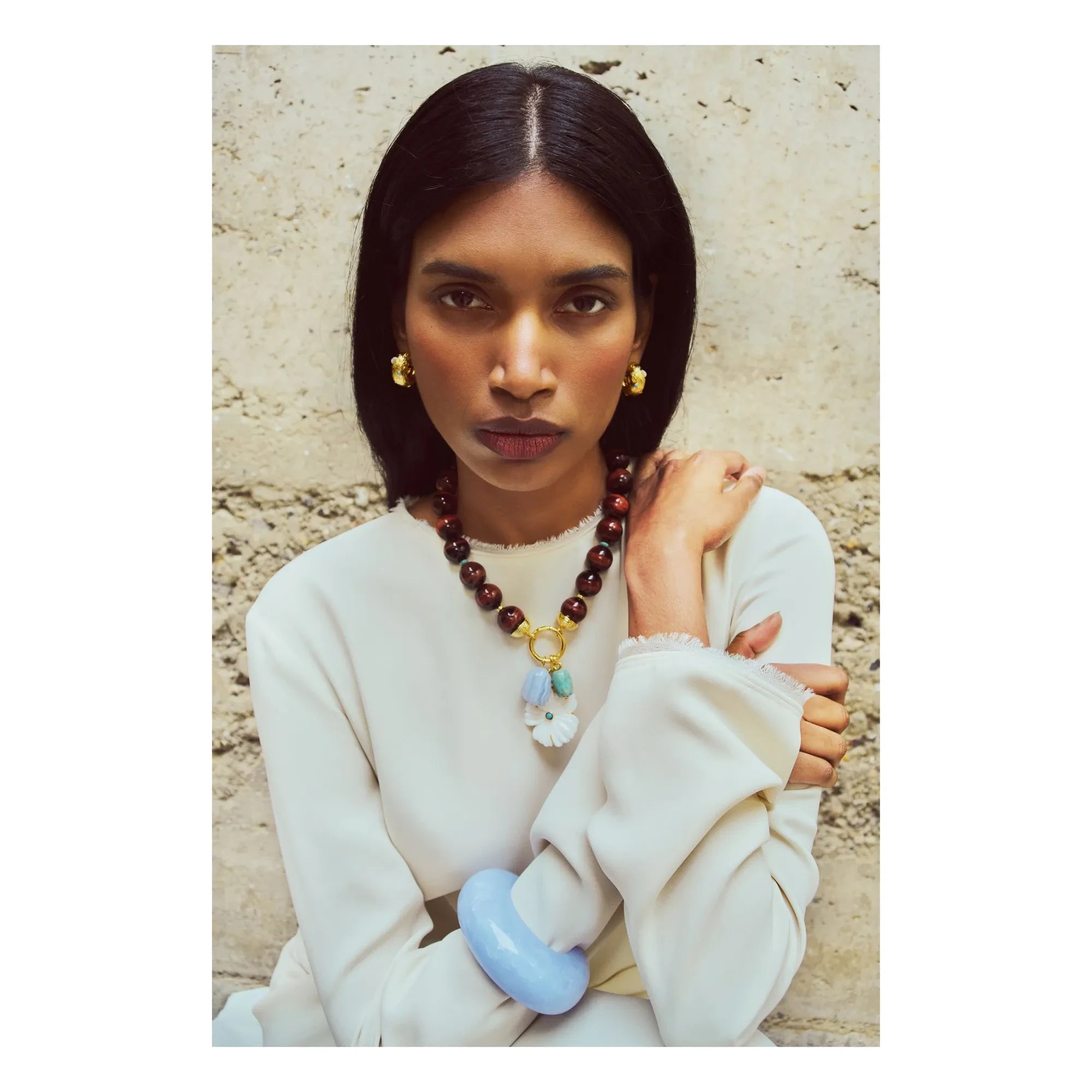 Lizzie Fortunato - Kahlo Hoop Earrings | Gold