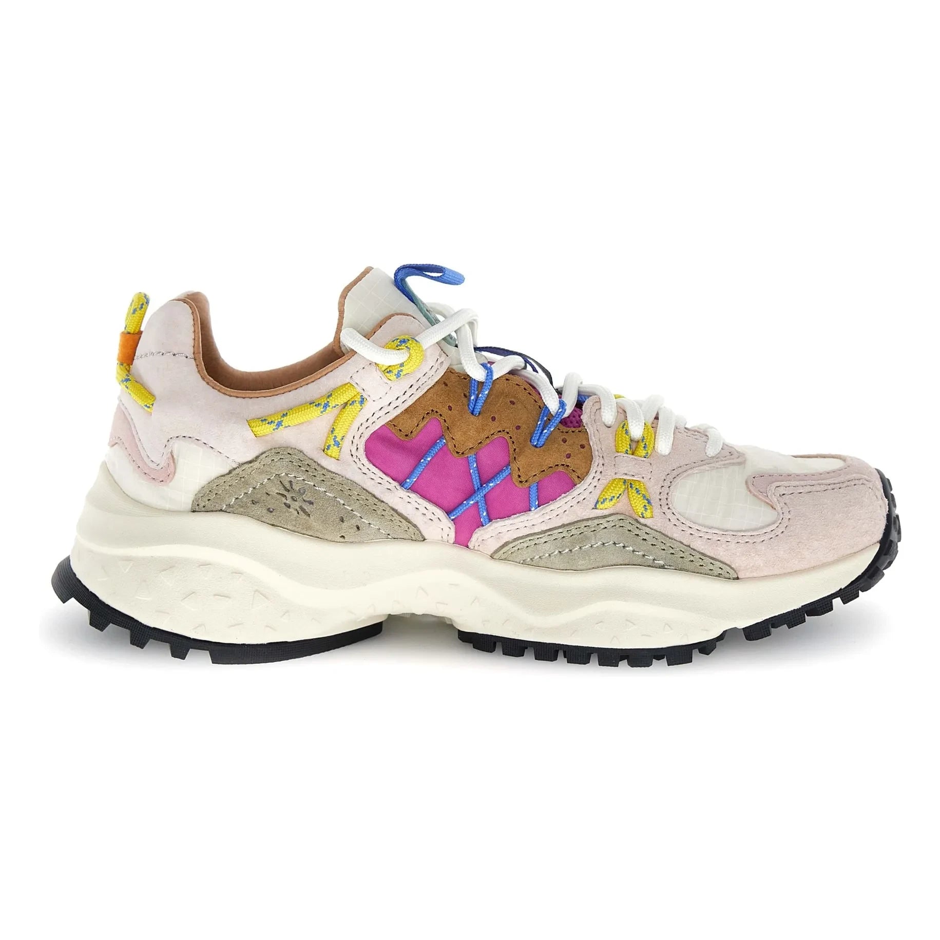 Flower Mountain - Yamabushi Suede and Nylon Sneakers | Fuchsia