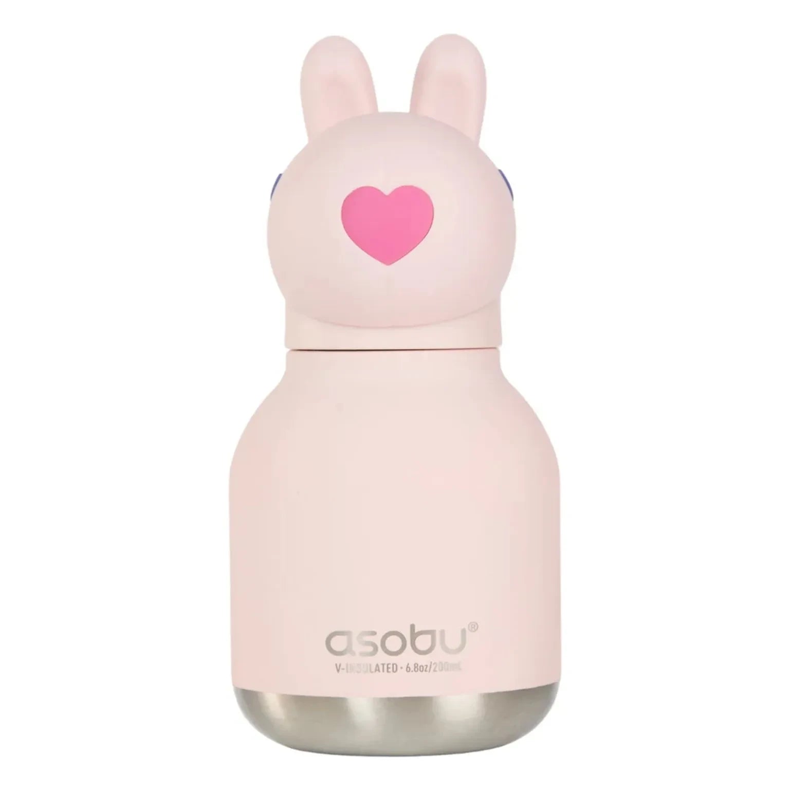 Asobu - Mini stainless steel water bottle Rabbit | Pale Pink