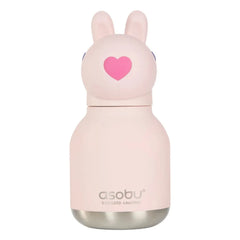 Asobu - Mini stainless steel water bottle Rabbit | Pale Pink