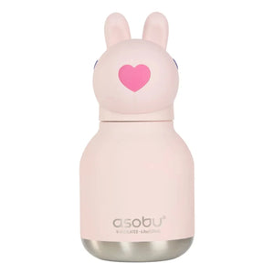 Asobu - Mini stainless steel water bottle Rabbit | Pale Pink