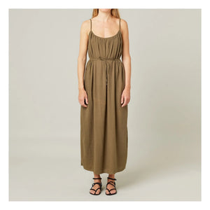 Maison Saint Julien - Palm Beach Cotton Gauze Dress | Khaki