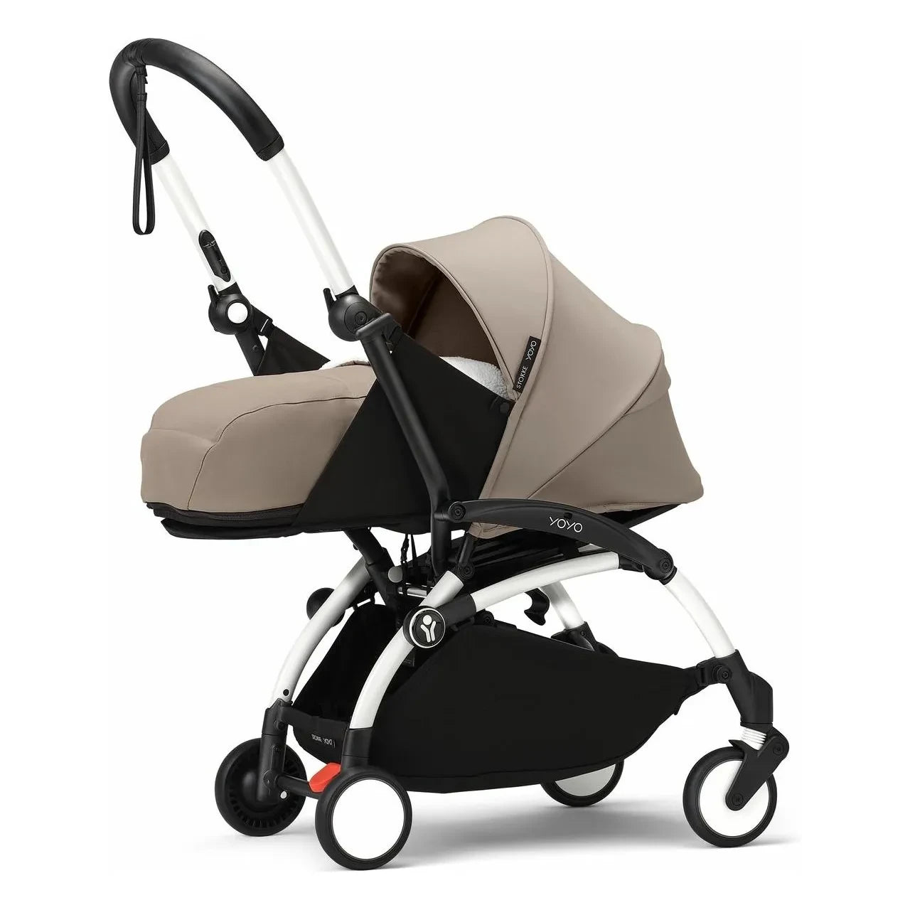 Stokke® - YOYO³ Complete Baby Stroller 0+ and 6+ White Frame | Earth Brown
