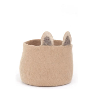 Muskhane - Fox Felt Storage Basket | Beige