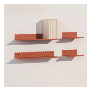 Nobodinoz - Vibes duvar rafı 20x16 cm | Terracotta