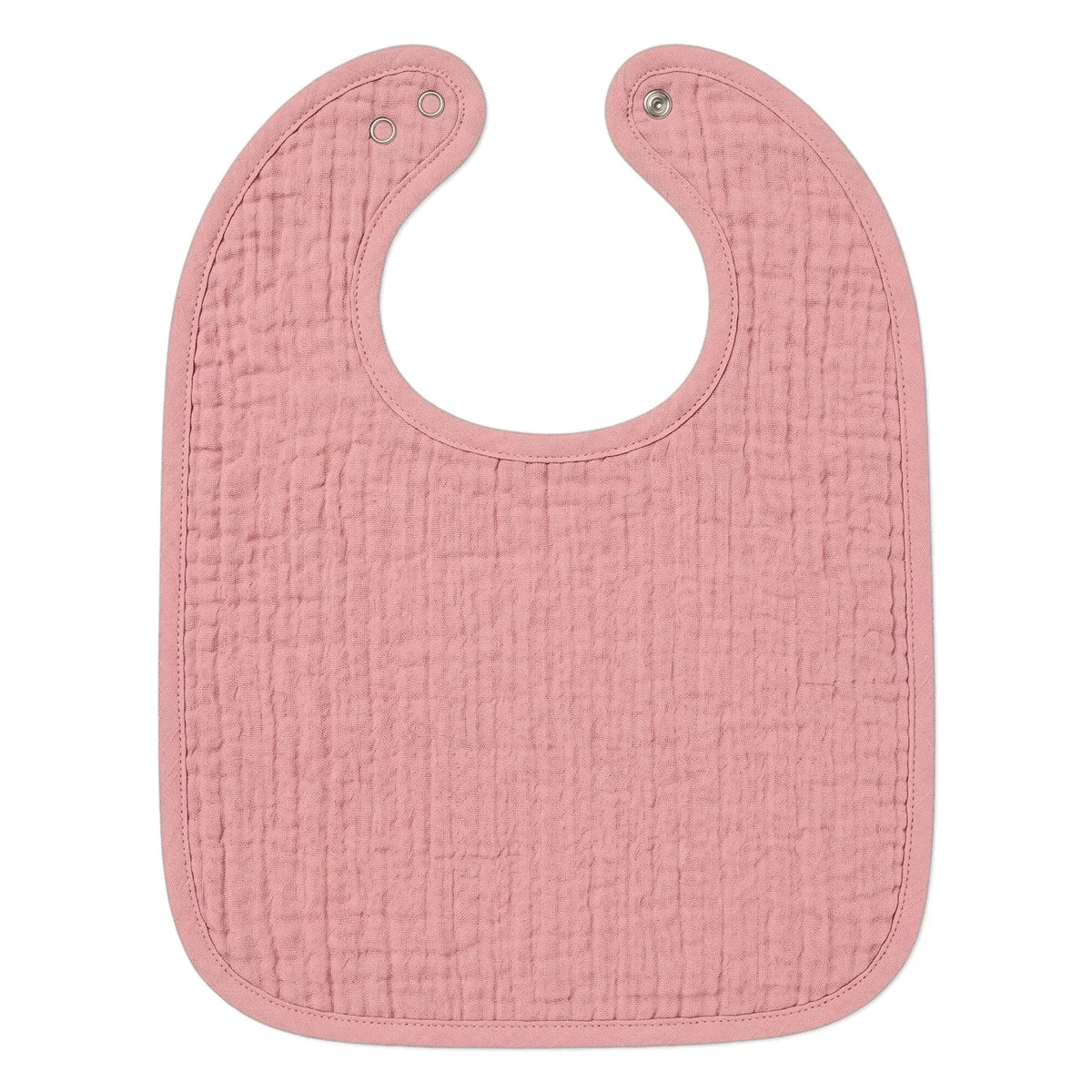 Editions Aimable - Bib Bertille | Powder Pink Cotton Gauze