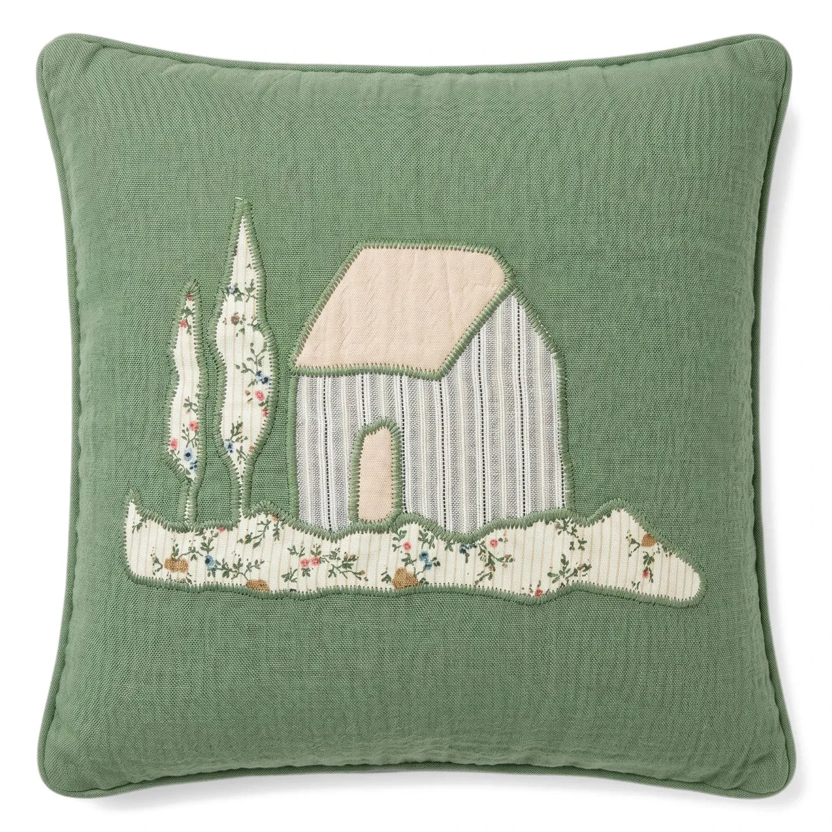 Editions Aimable - Maison Hector pillow | Dark Green Gauze