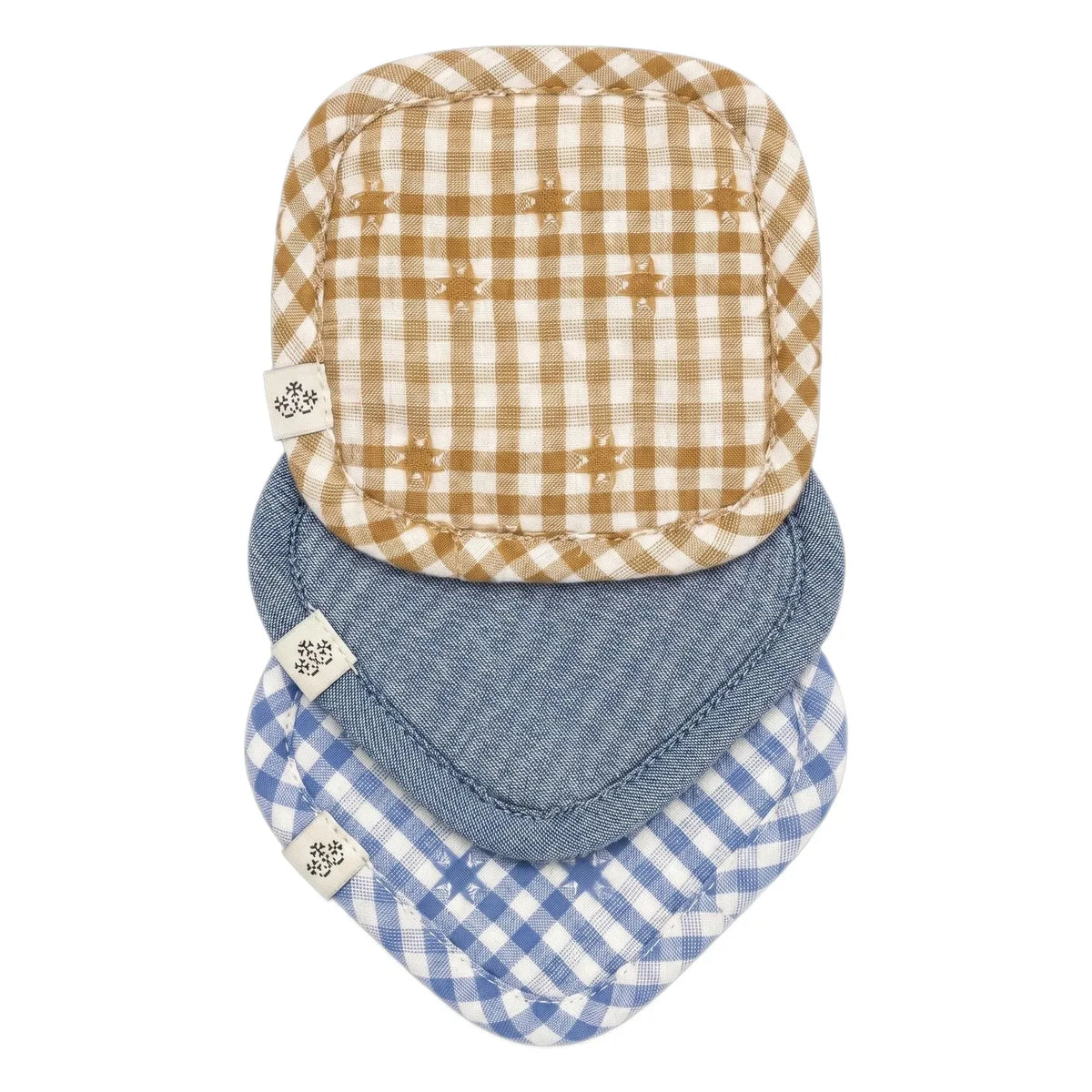 Editions Aimable - Dimitri Slippers - 3-piece Set | Blue Chambray