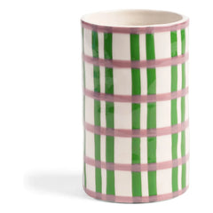 &Klevering - Clash Grid Vase | Green