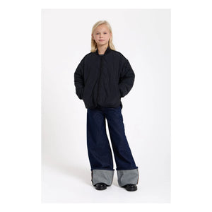 Finger in the nose - Braidy Quilted Bomber | Black
