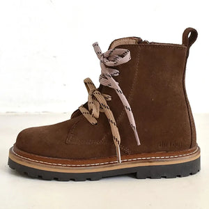 du Loua - Charly Suede Lace-up Boots | Brown