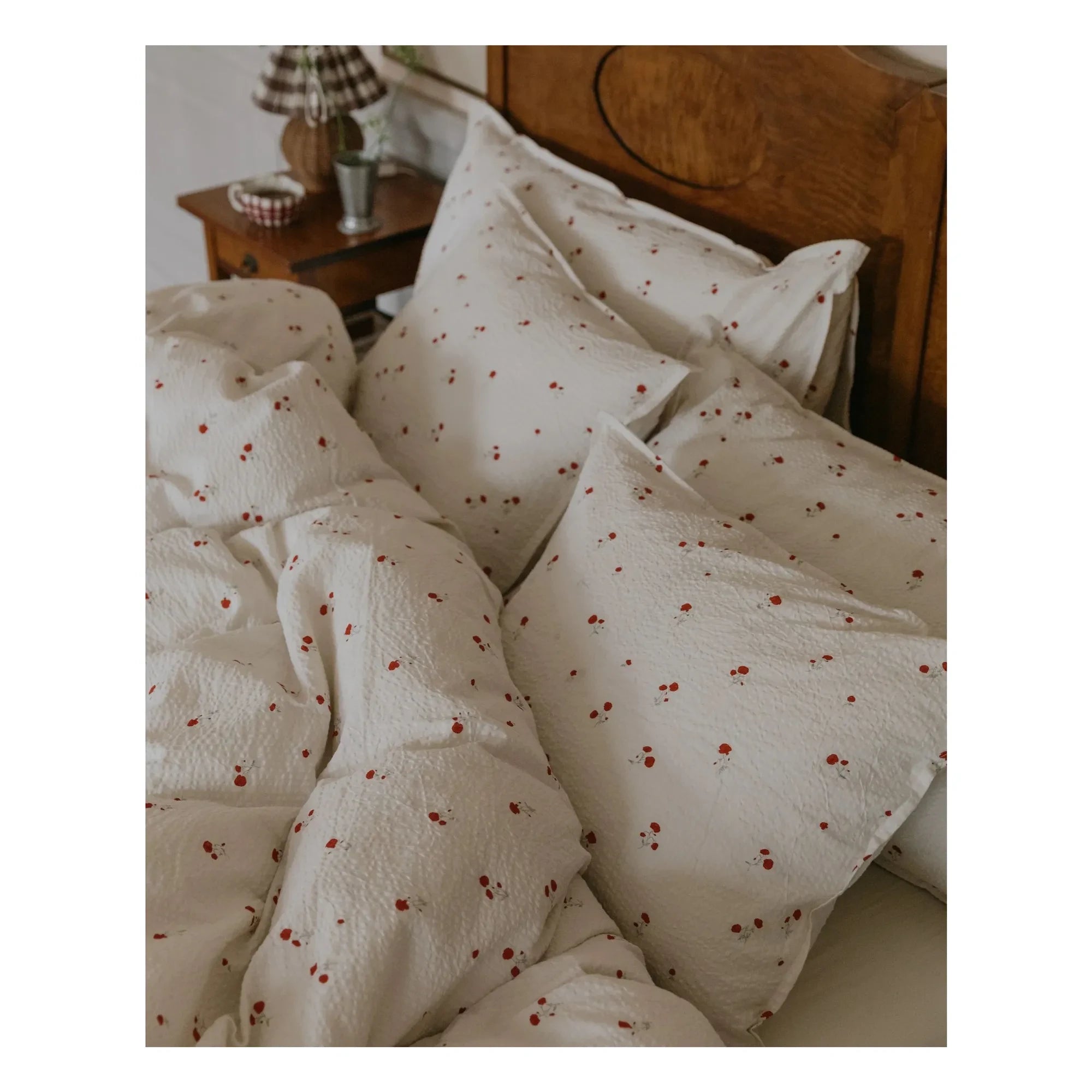 garbo&friends - Poppy Seersucker Pillowcase