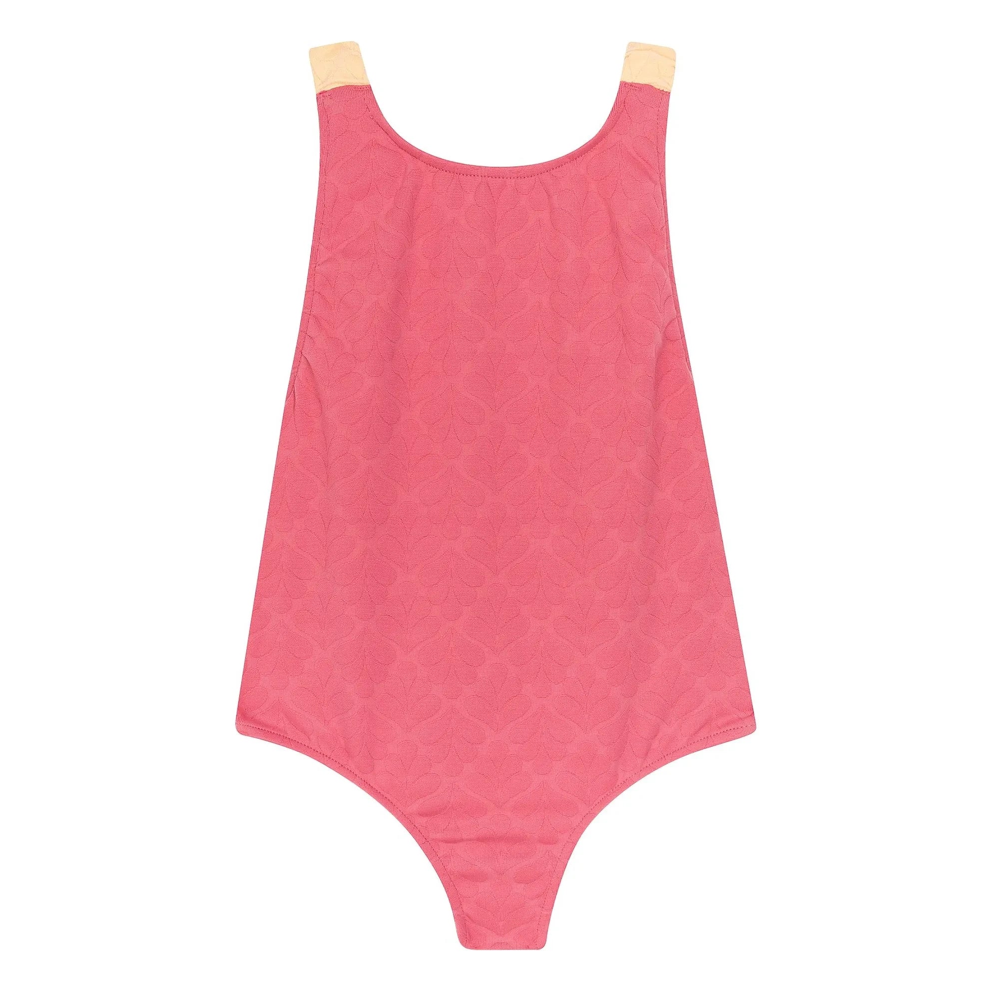 My First Cantê - Mel Leaf Textured Swimsuit | Pink