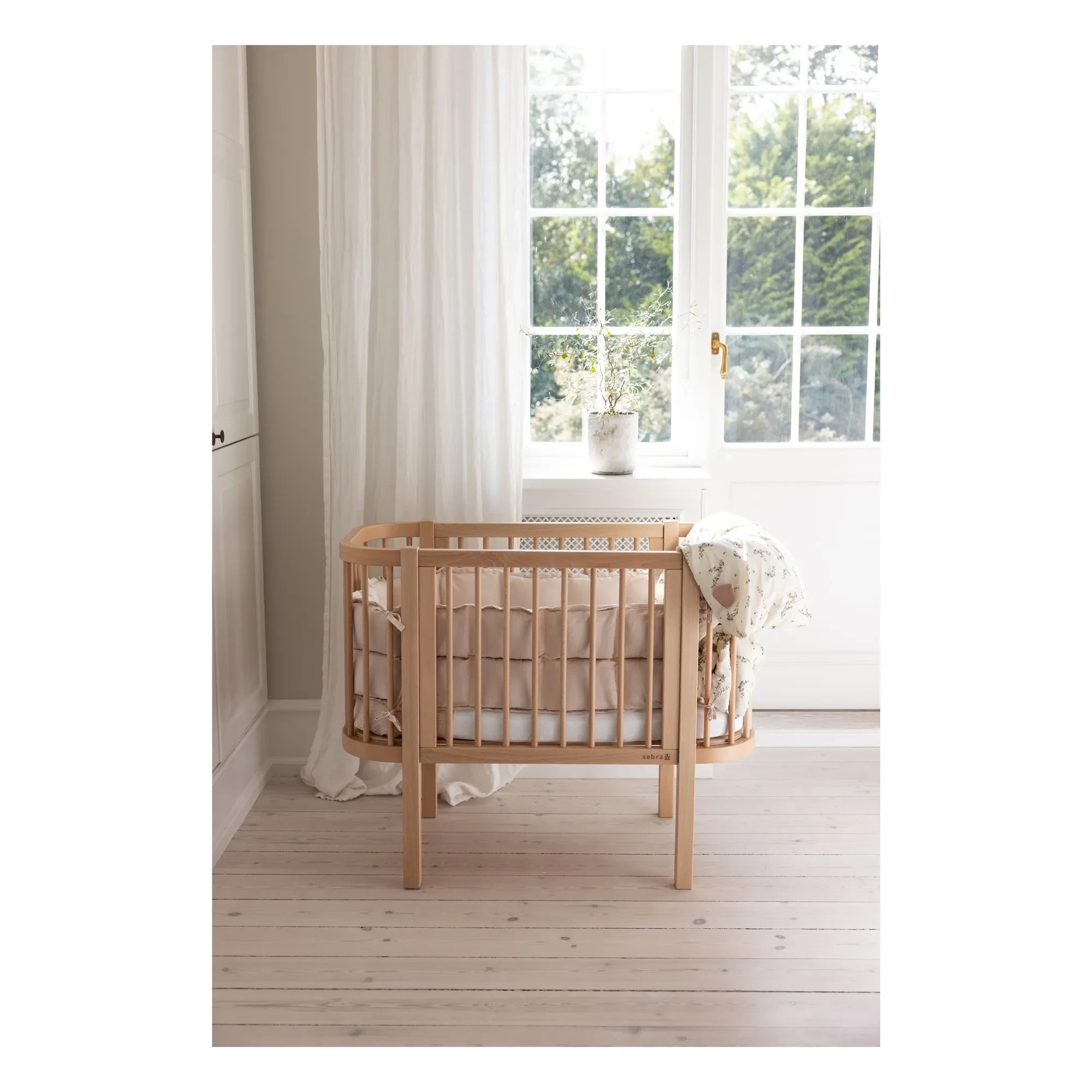 Sebra - Wooden Co-sleeper Bed | Beech