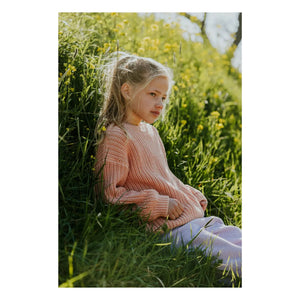 Yuki - Organic Cotton Thick Sweater | Peach