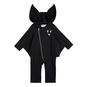 Mini Rodini - Organic Cotton Bat Suit | Black