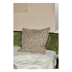 Gabrielle Paris - Washed Linen Pillow Cover | Leopard