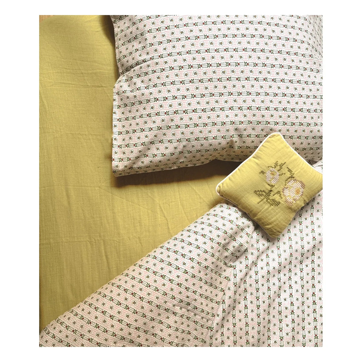 Editions Aimable - Doris fitted sheets | Pistachio green