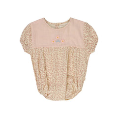 Lilinoa - Jules Liberty embroidered cotton gauze romper | Ecru
