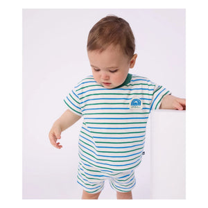 Petit Bateau - Striped T-Shirt | White