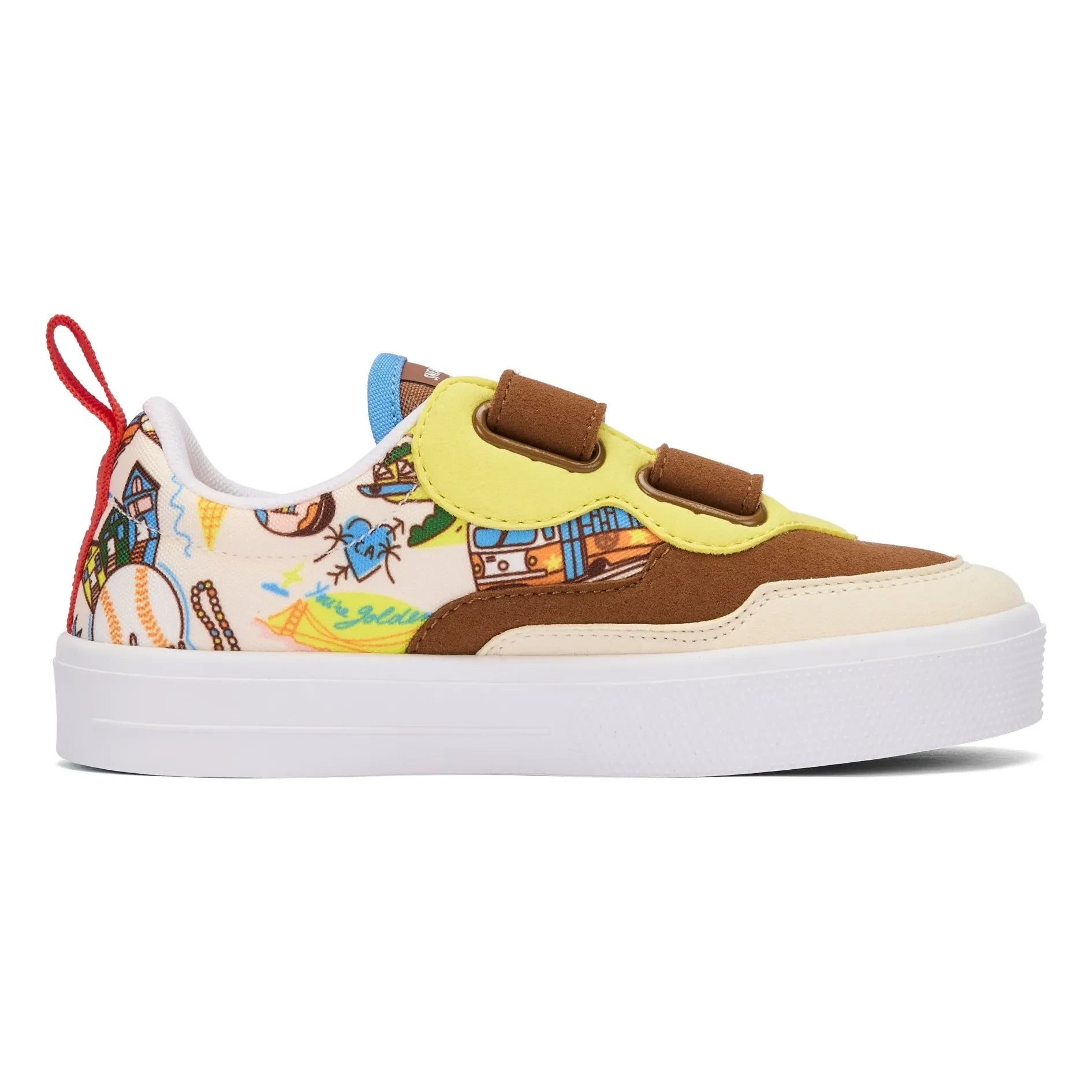 Hello Hossy - San Francisco Scratch Detailed Sneakers | Brown