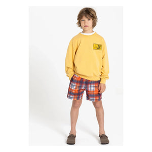 Hundred Pieces - Ryde Wax organik pamuklu sweatshirt | Hardal