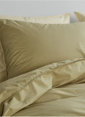 Suite 702 - Organic Percale Duvet Cover | Pistachio Green