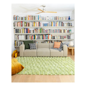 Tarta Gelatina - Moss Wool Rug | Green