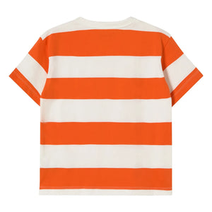 Tinycottons - Striped organic cotton T-shirt | Red