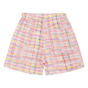 True Artist - Textured Checkered Shorts | Purple