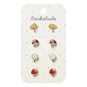 Rockahula Kids - Snap Earrings Garden | Gold