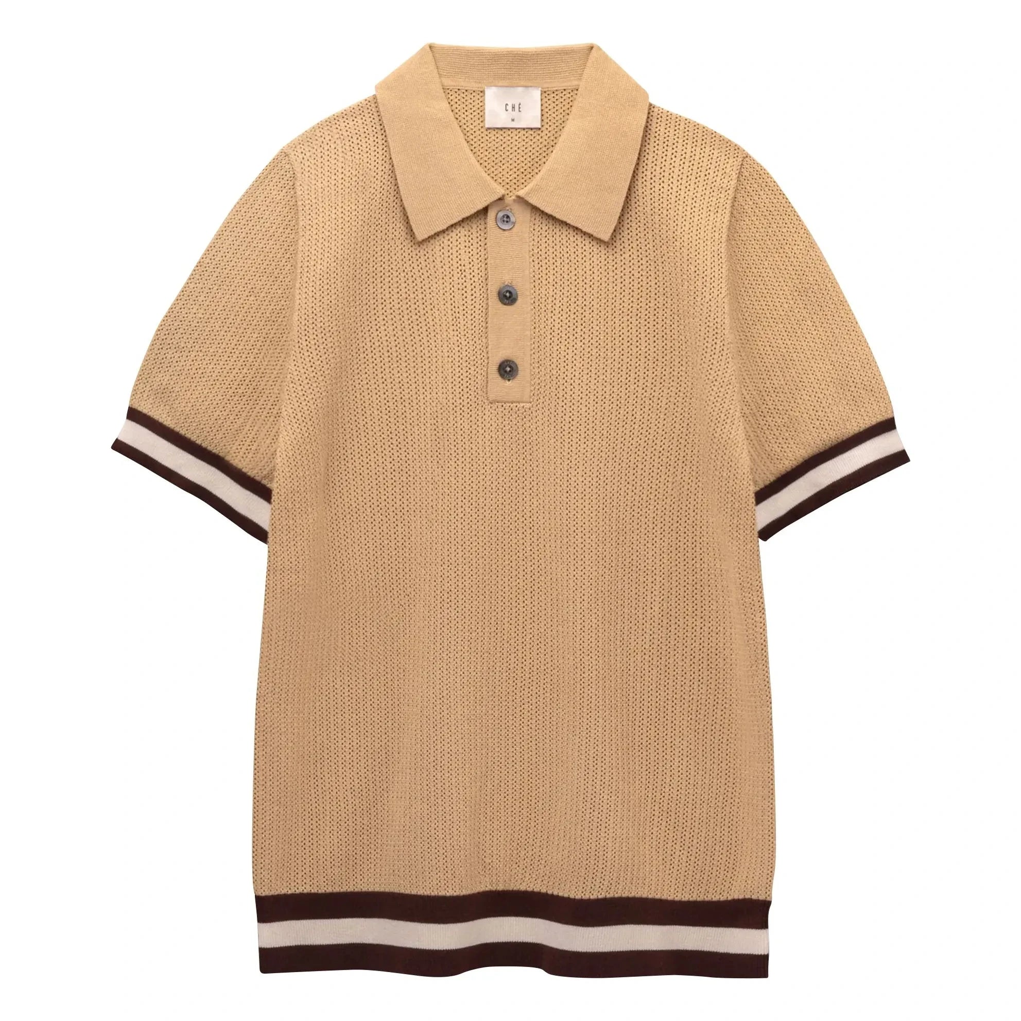 Ché Studios - Quinn Polo T-Shirt | Camel