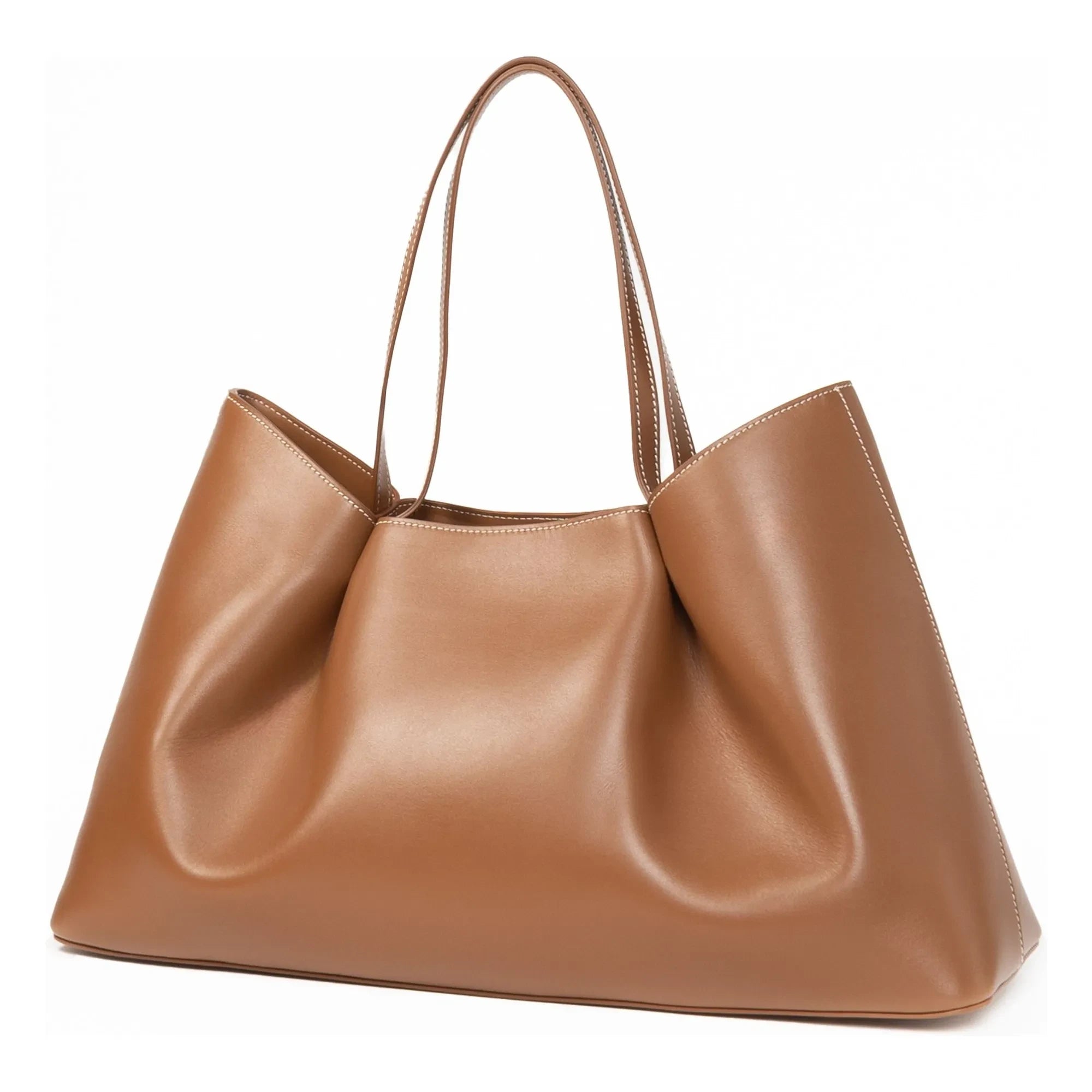 Elleme - Dimple Leather Tote | Cognac