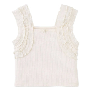 Gingersnaps - Sandra Gathered Top | Ecru