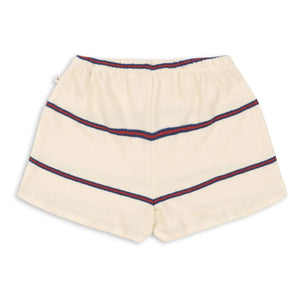 Konges Sløjd - Striped Organic Cotton Trio Shorts | Beige