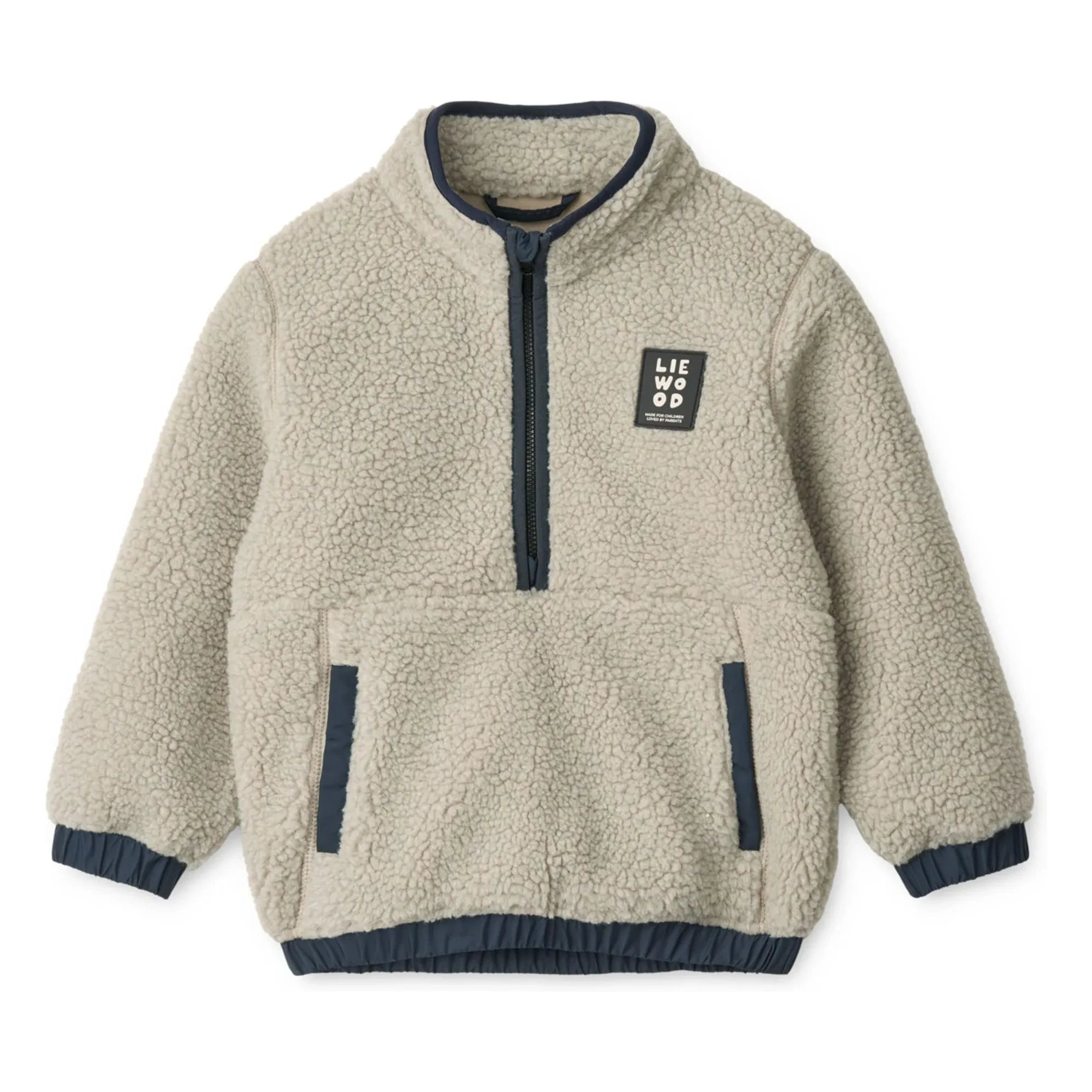 Liewood - Balou Recycled Fiber Sherpa Sweatshirt | Light Gray